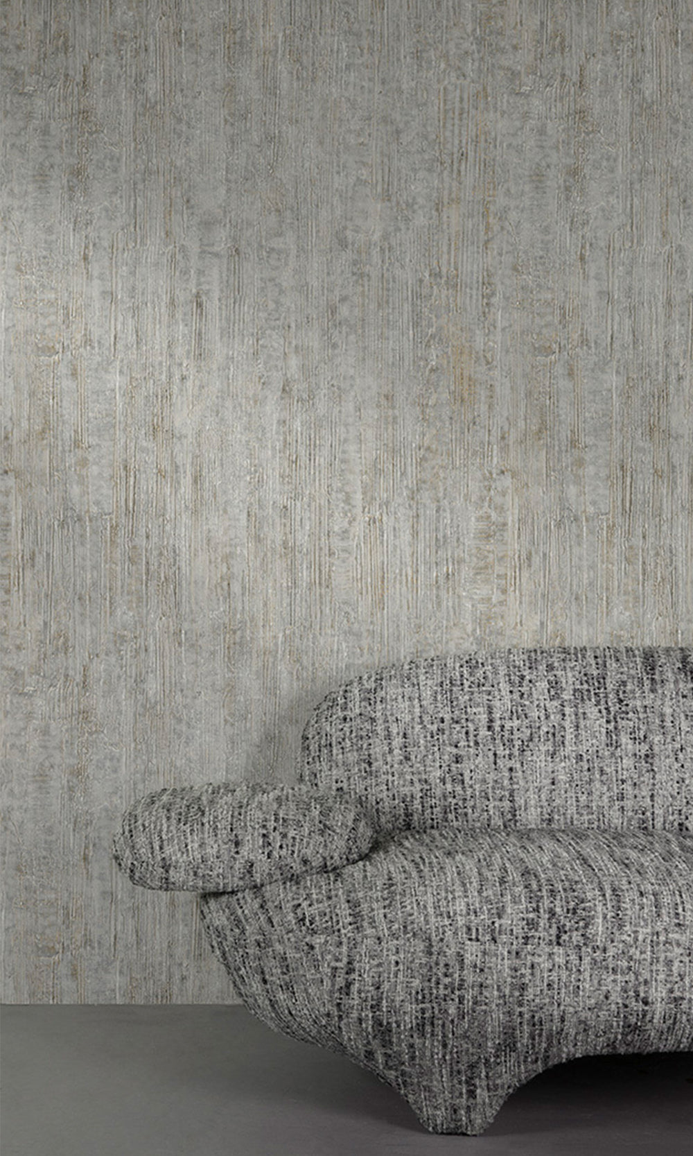 Ash Blue Faux Paved Cement Wallpaper R9805