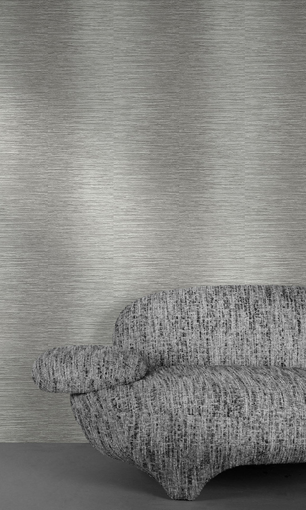 Platinum Horizontal Candy Stripe Wallpaper R9807