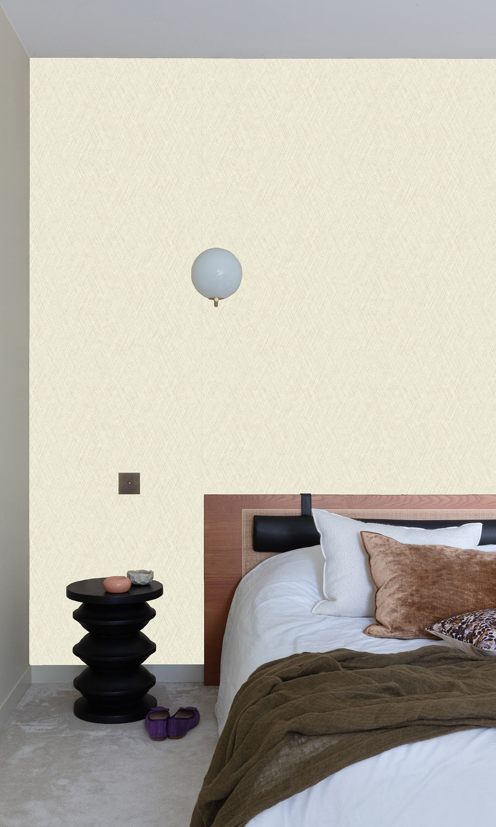 Canary Grass Straw Weave Wallpaper R9814