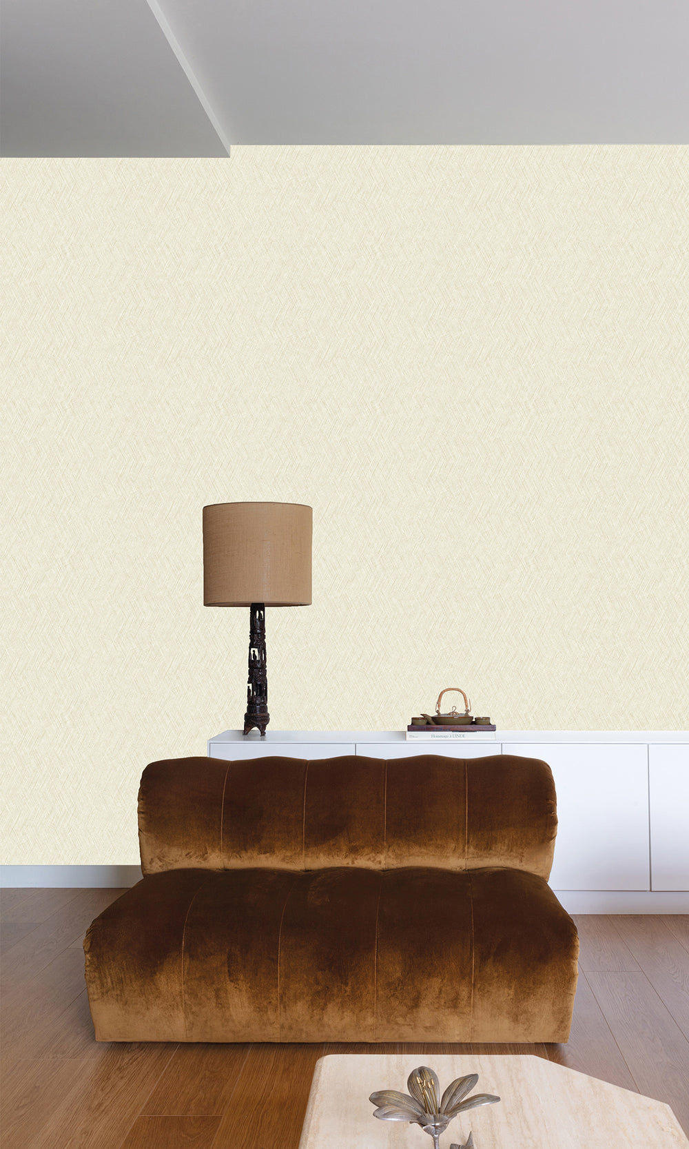 Canary Grass Straw Weave Wallpaper R9814