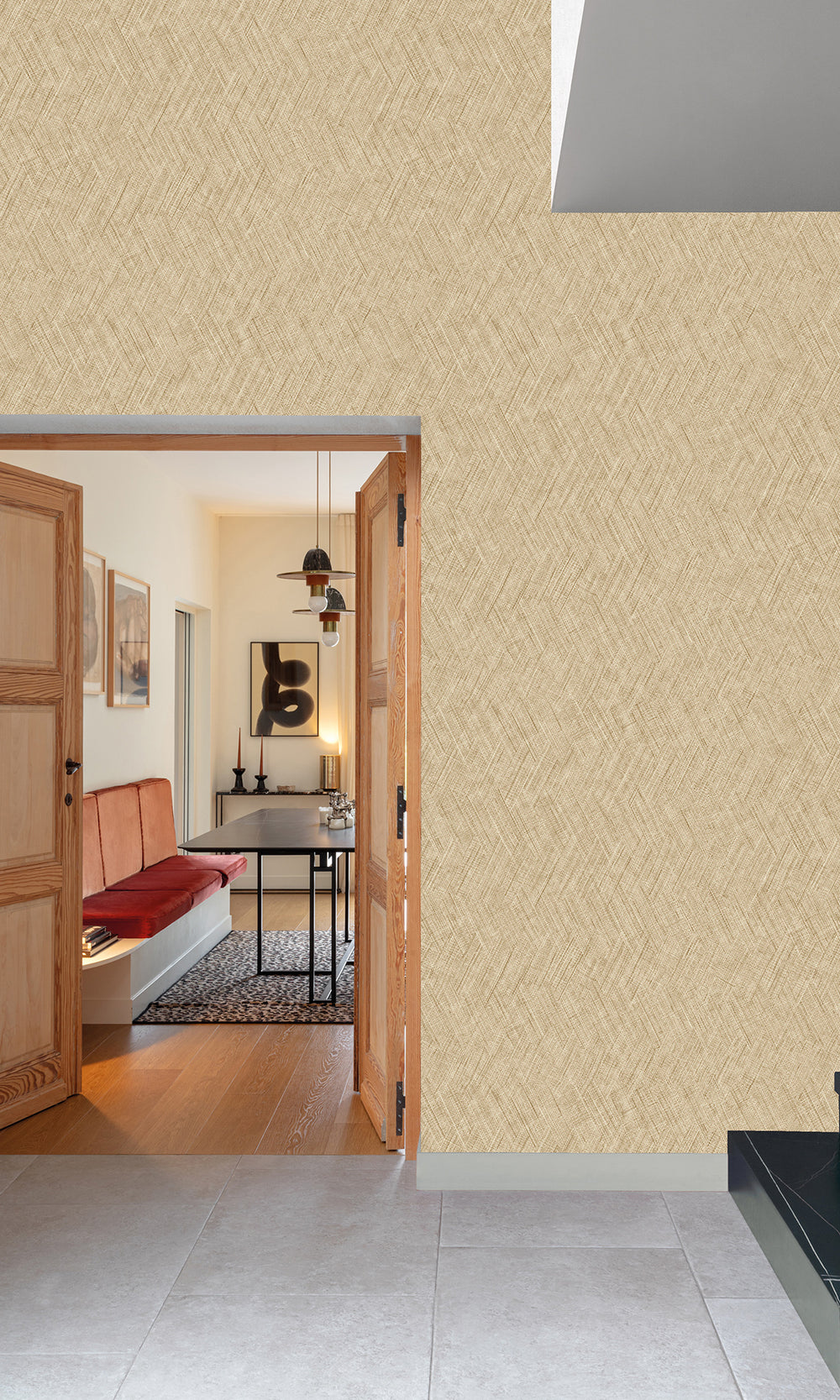 Trailblazer Straw Weave Wallpaper R9816