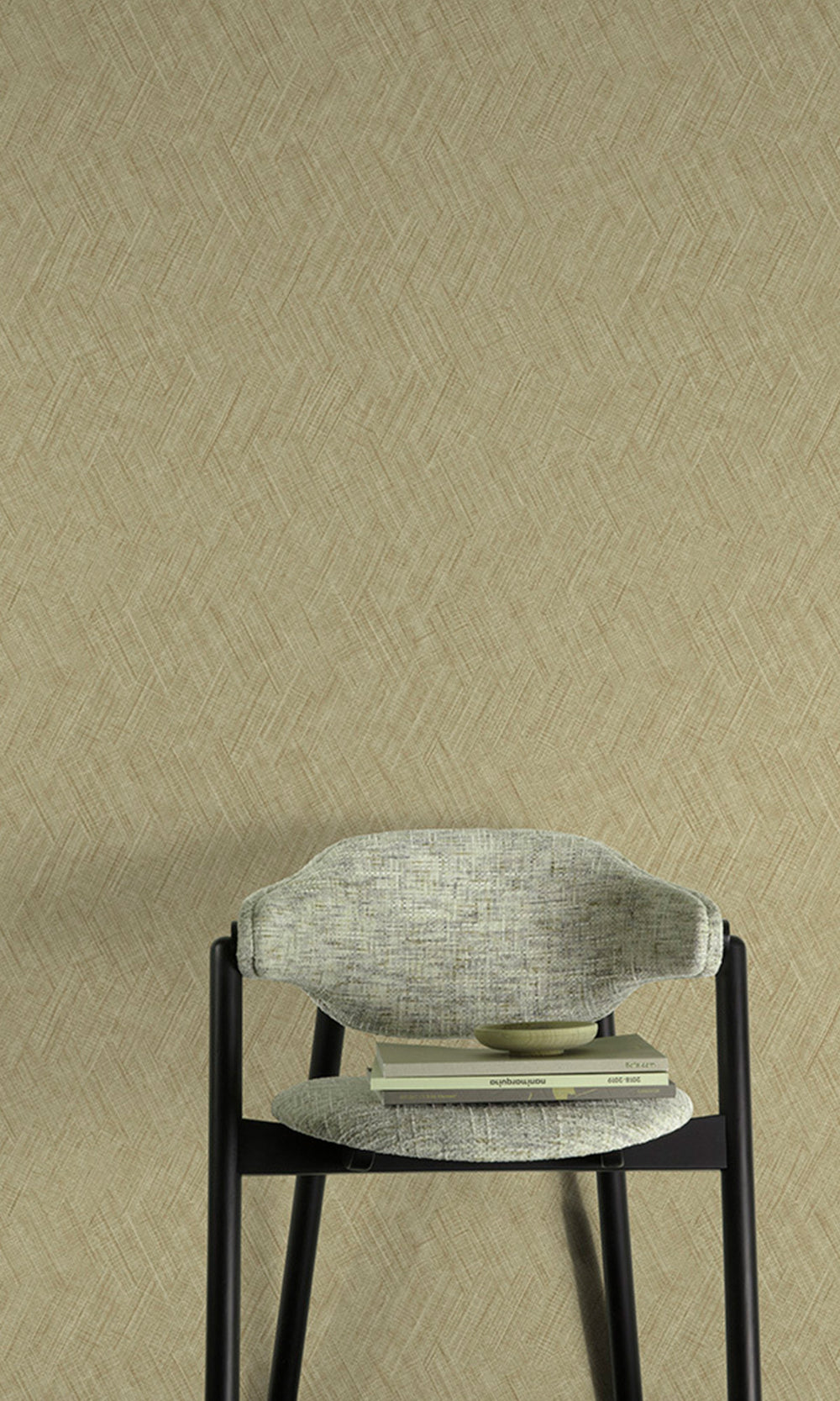 Bungalow Taupe Straw Weave Wallpaper R9819