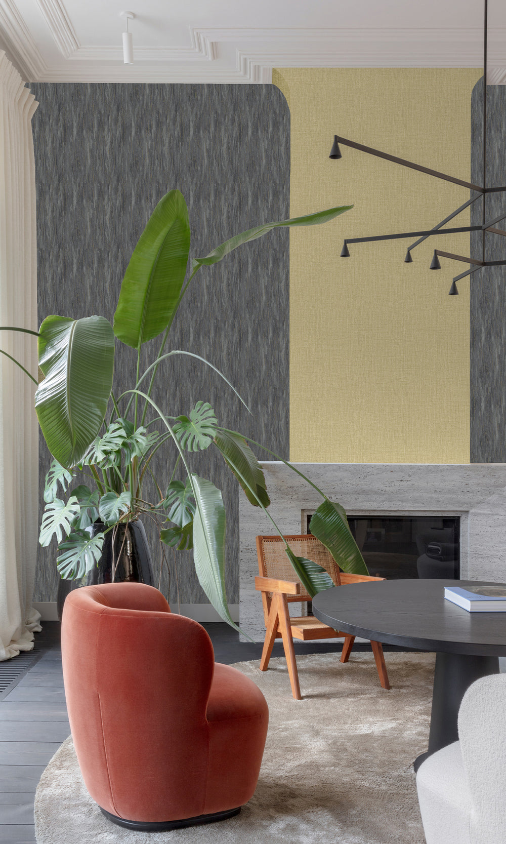 Castor Grey Faux Tree Bark Wallpaper R9821