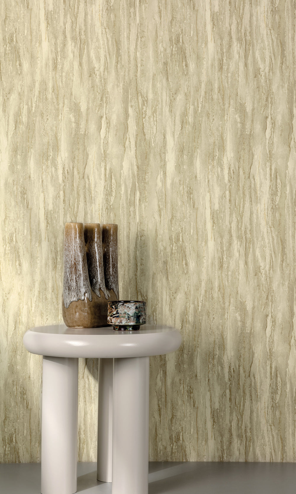 Coriander Green Faux Tree Bark Wallpaper R9823