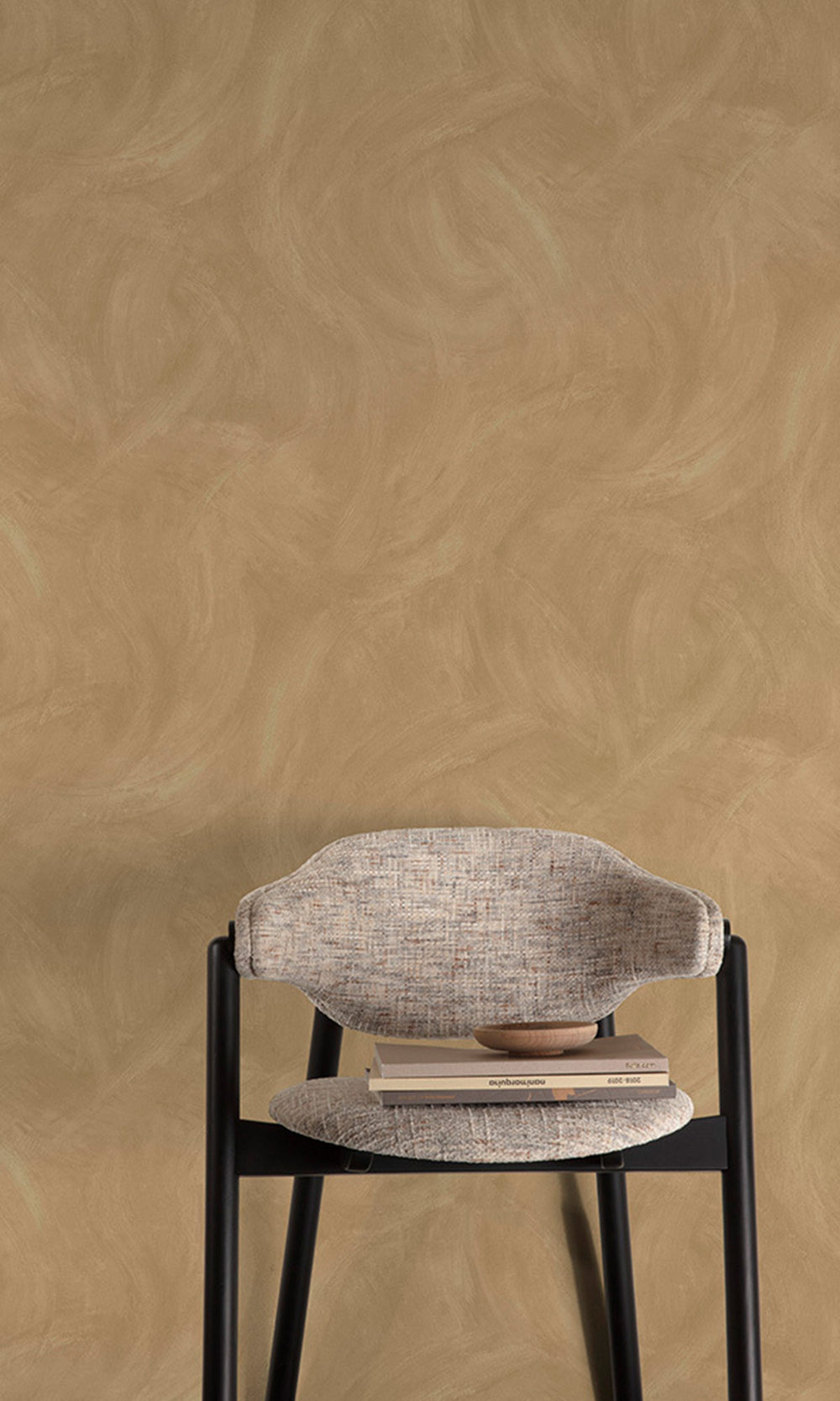 Creamy Caramel Faux Concrete Wallpaper R9831