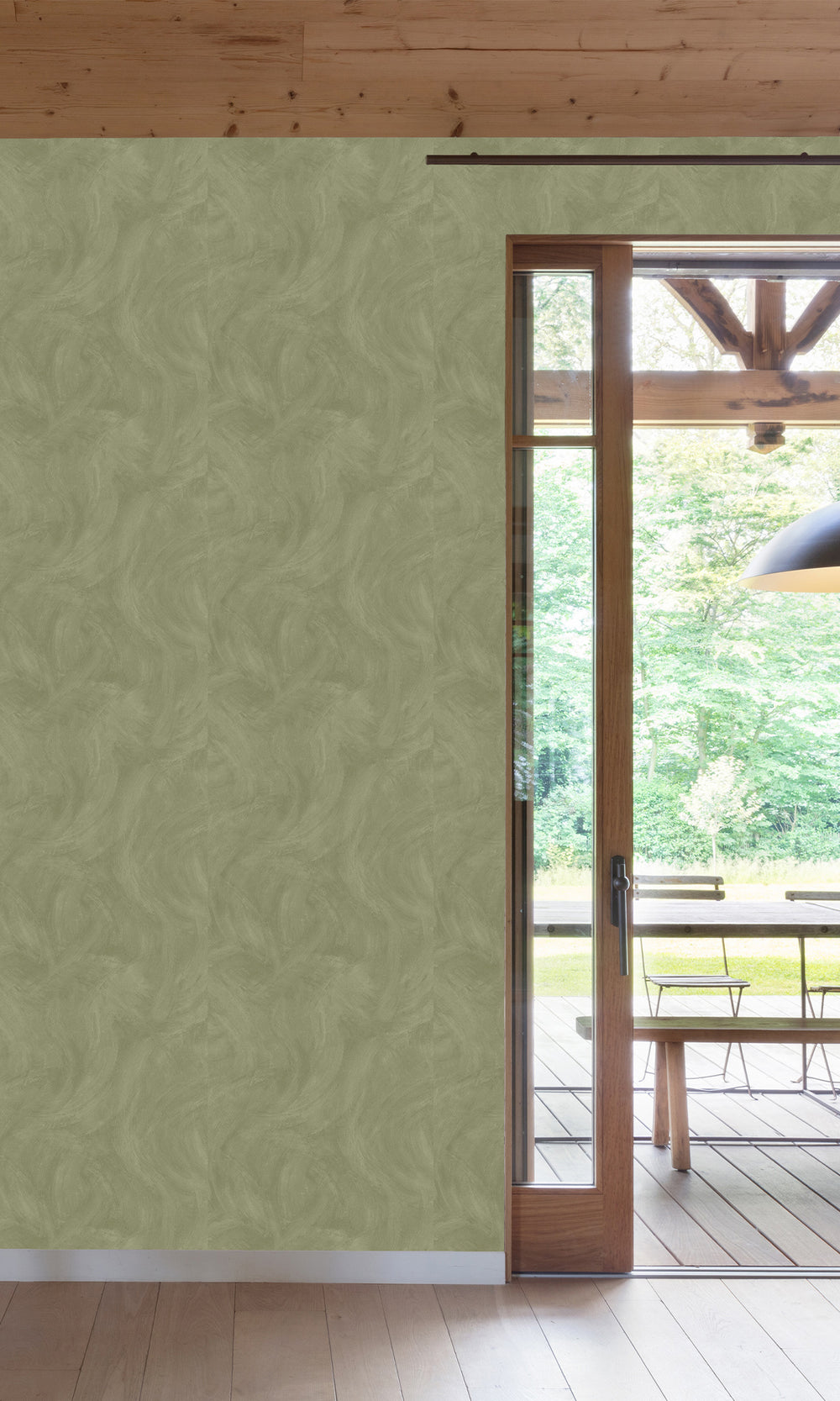 Inness Sage Faux Concrete Wallpaper R9833