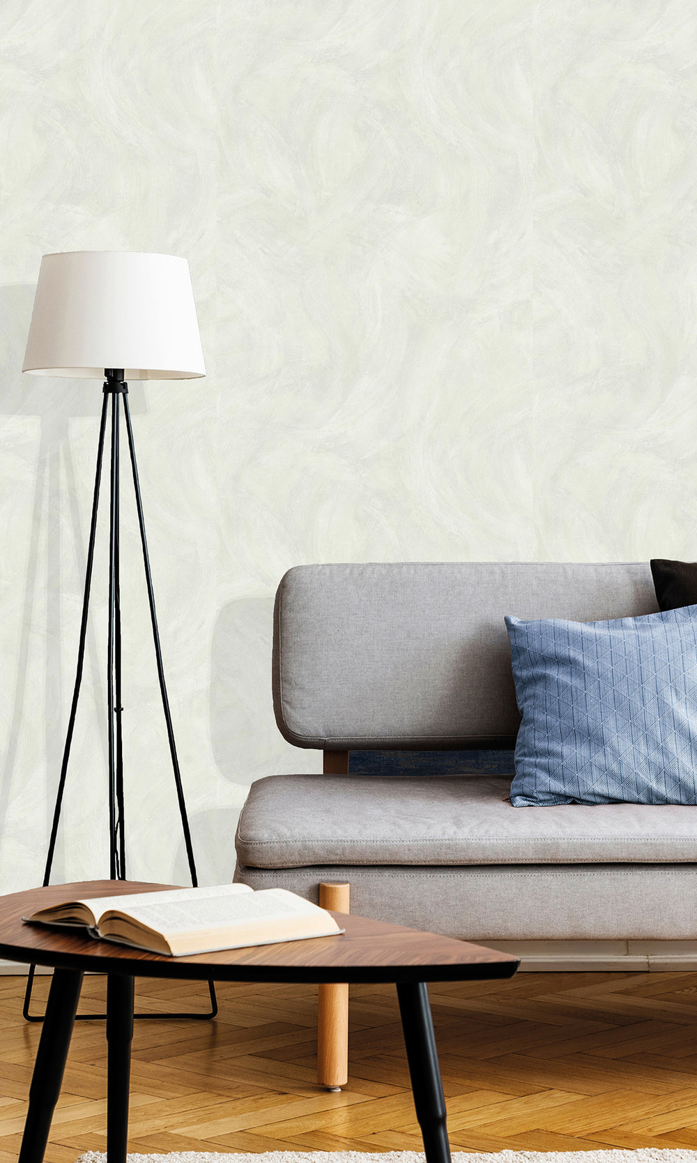 Alaskan Mist Faux Concrete Wallpaper R9835