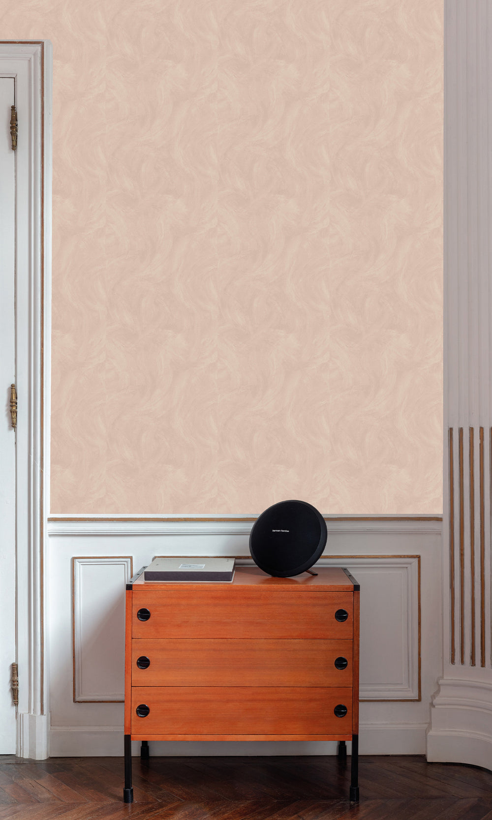 Pink Apatite Faux Concrete Wallpaper R9836
