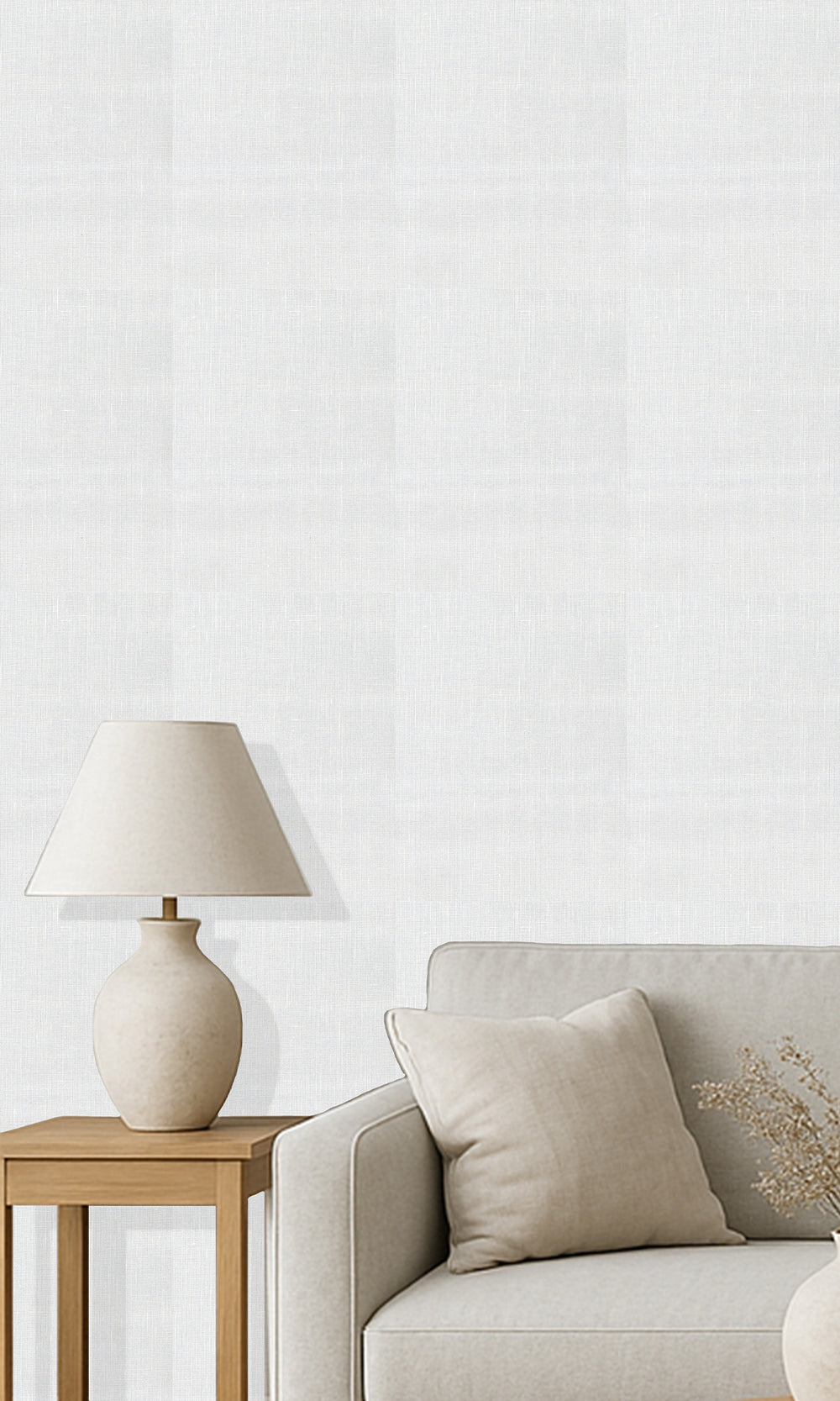 Christmas Silver Linen Weave Wallpaper R9840