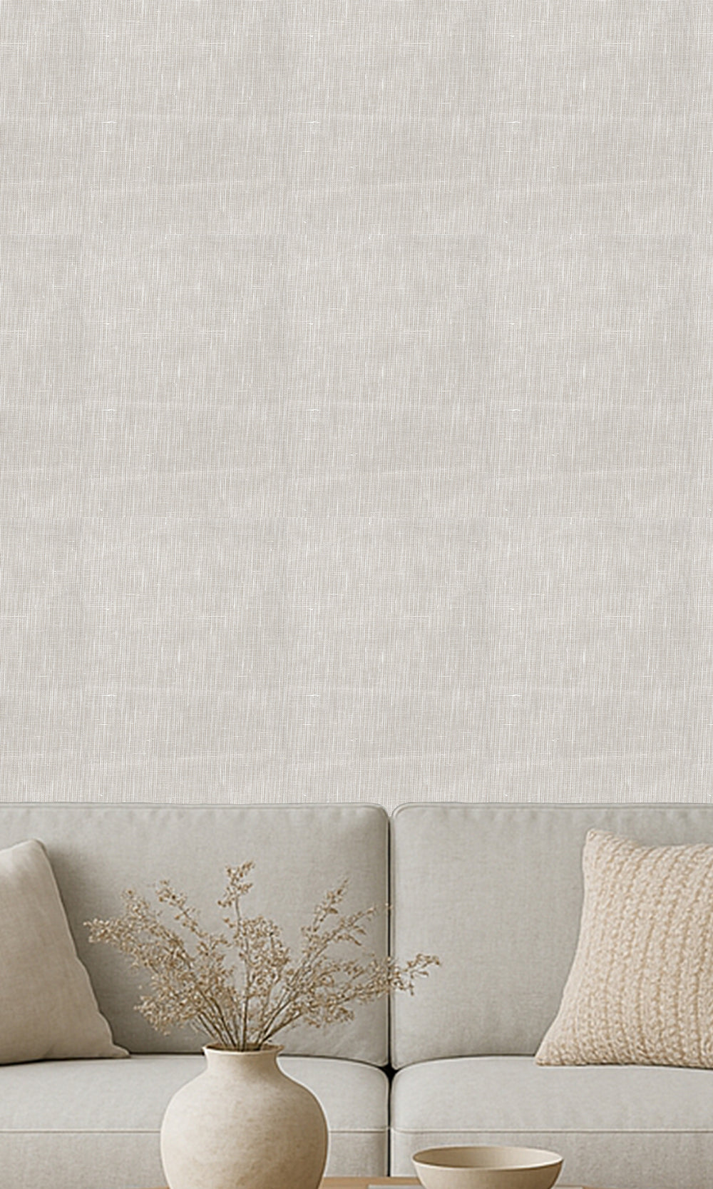 Autumn Grey Linen Weave Wallpaper R9841