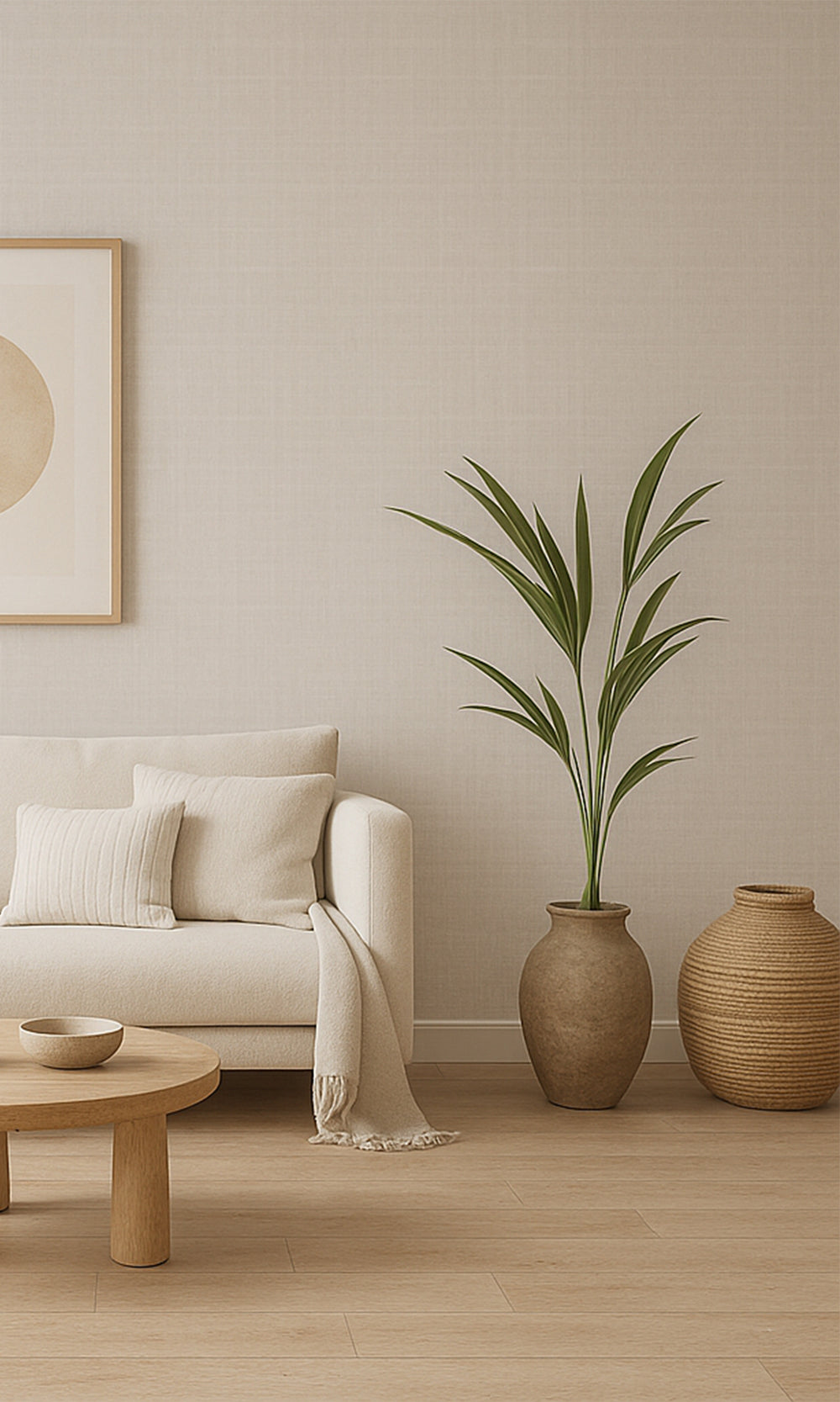 Autumn Grey Linen Weave Wallpaper R9841