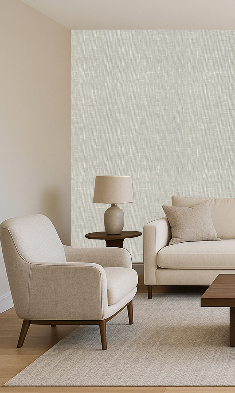 Pebble Walk Linen Weave Wallpaper R9844