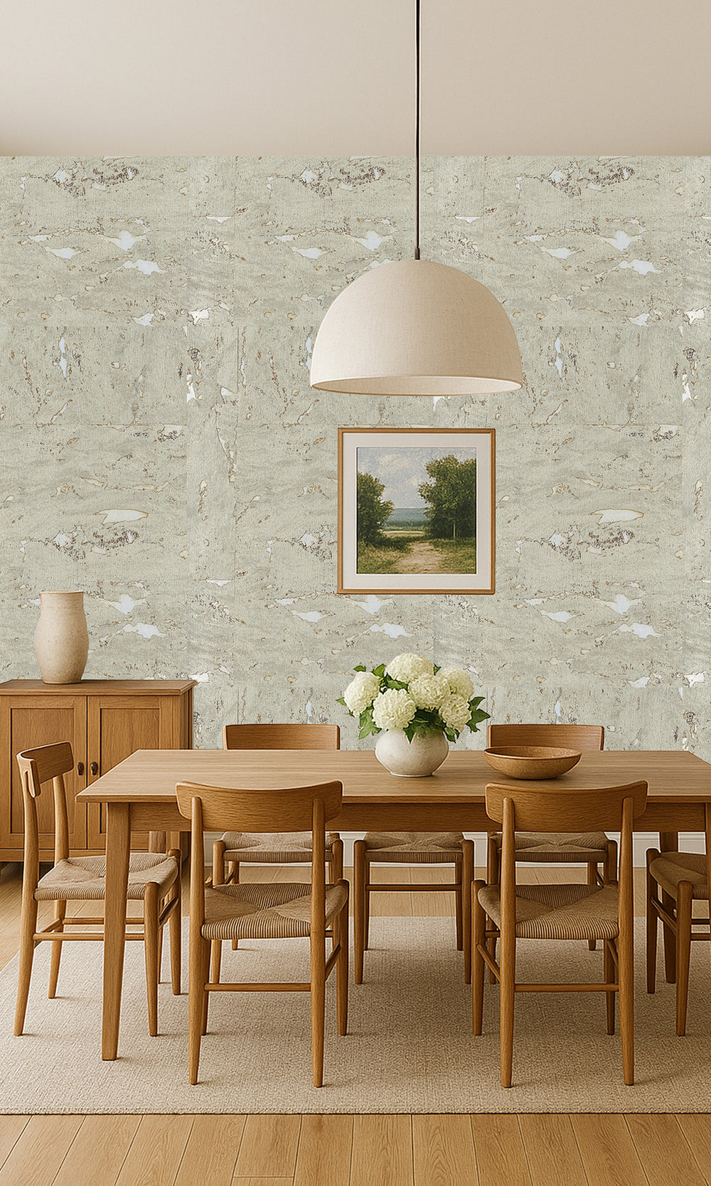 Lark Abstract Collaged Cork Wallpaper R9847