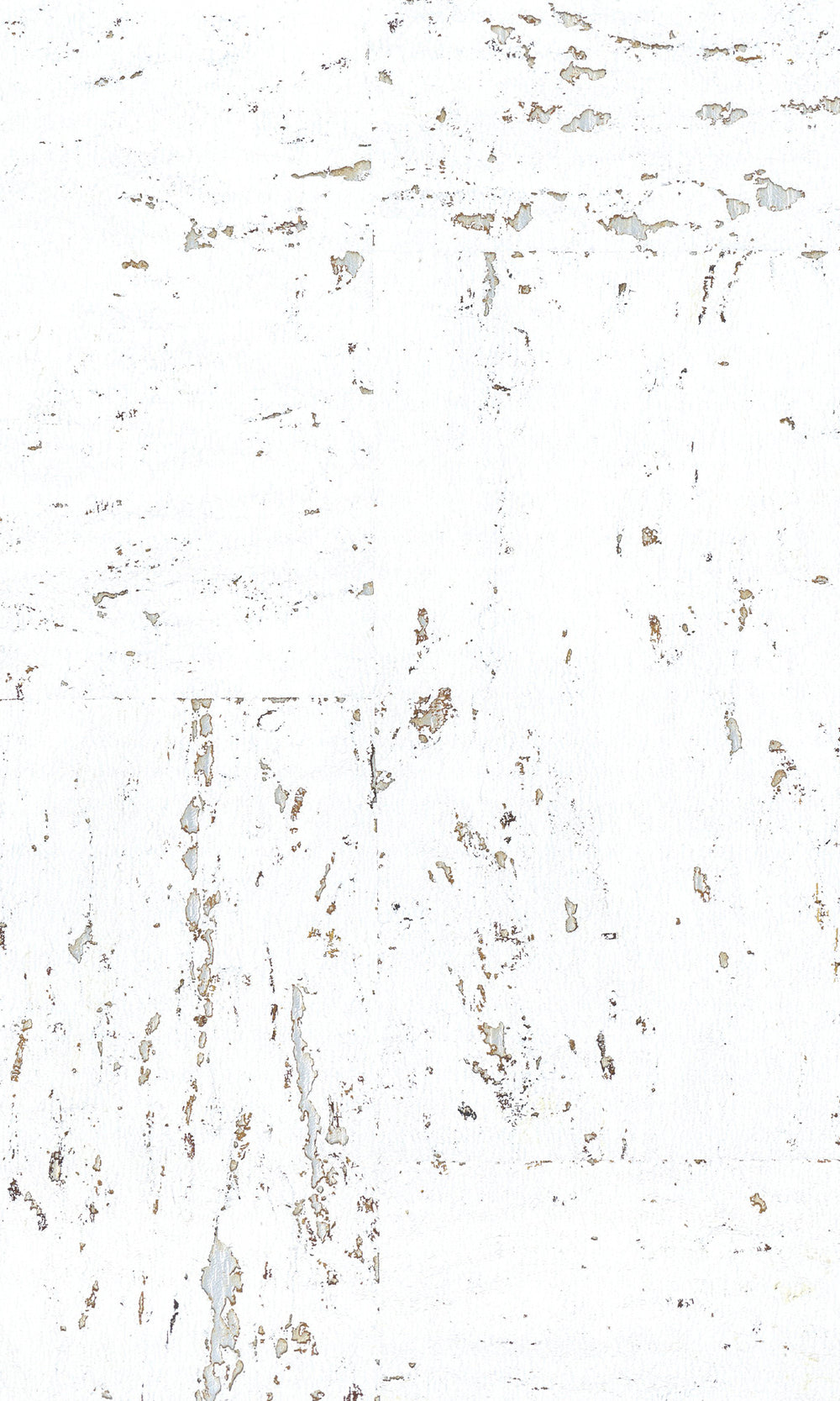 Snow White Abstract Collaged Cork Wallpaper R9853