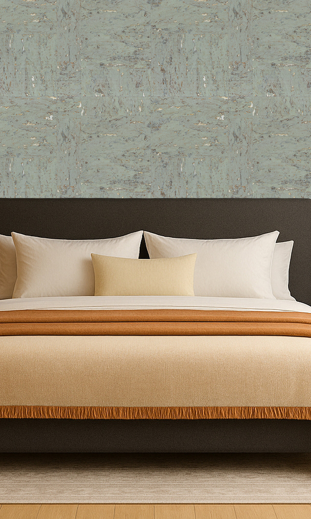 Antarctica Abstract Collaged Cork Wallpaper R9855
