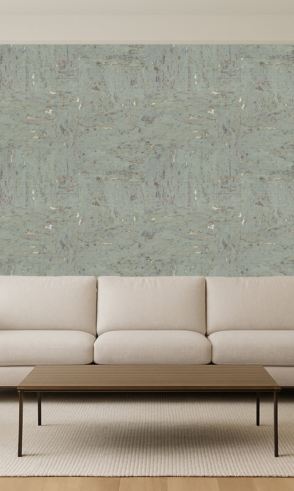 Antarctica Abstract Collaged Cork Wallpaper R9855