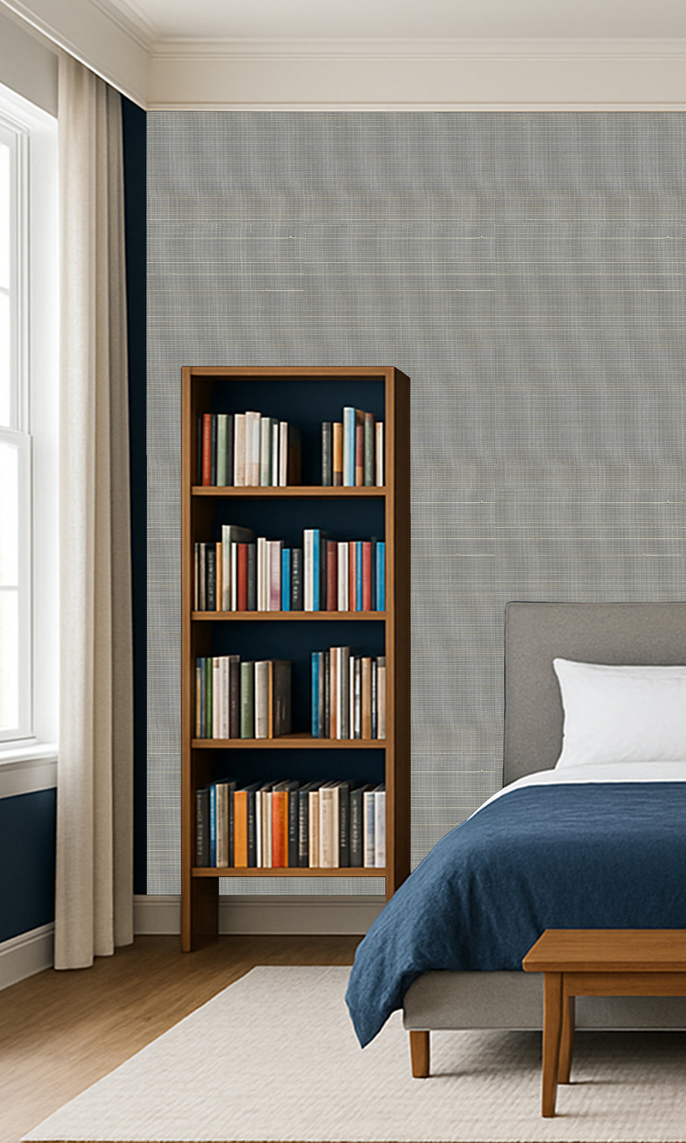 Namara Grey Abaca Weave Wallpaper R9856