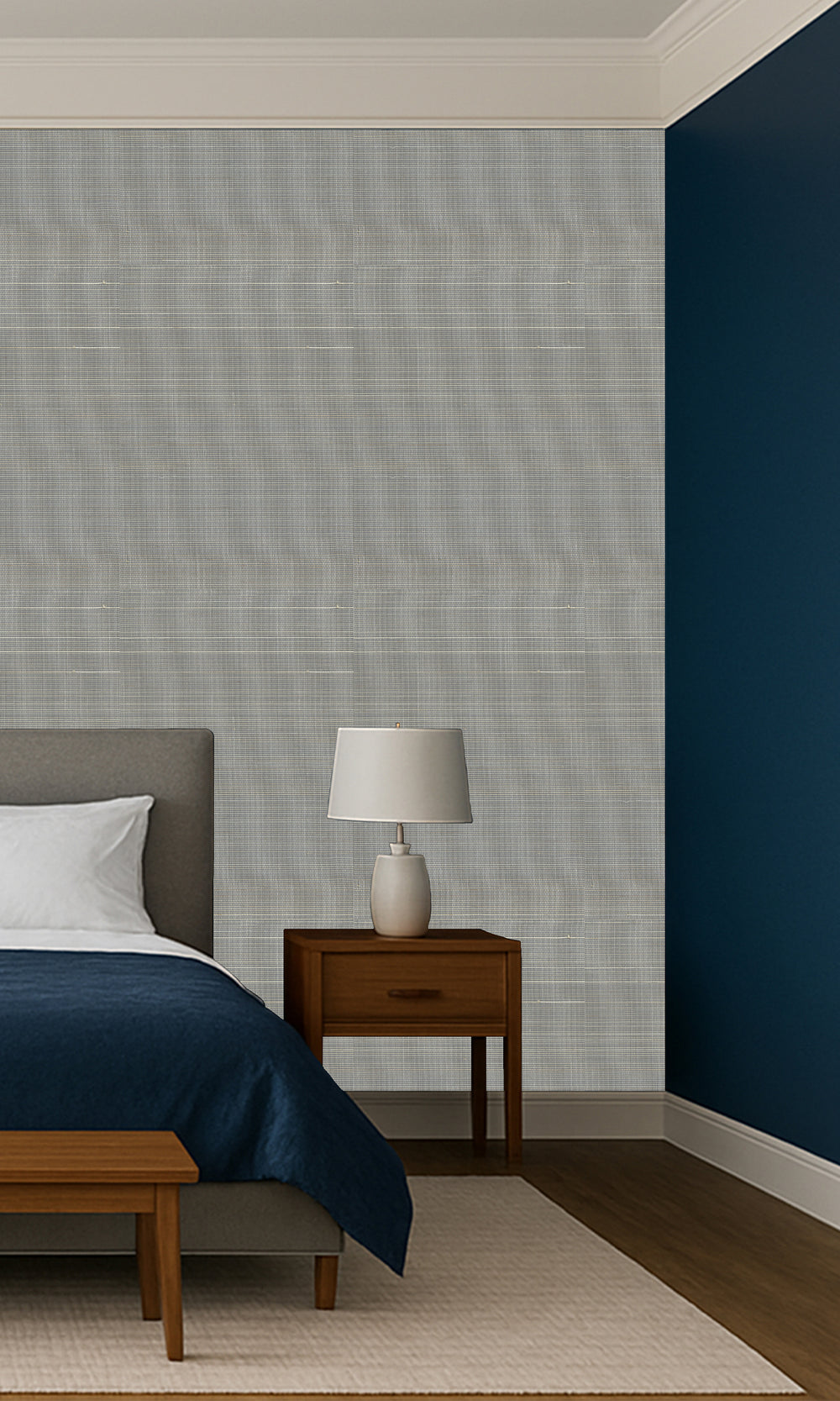 Namara Grey Abaca Weave Wallpaper R9856