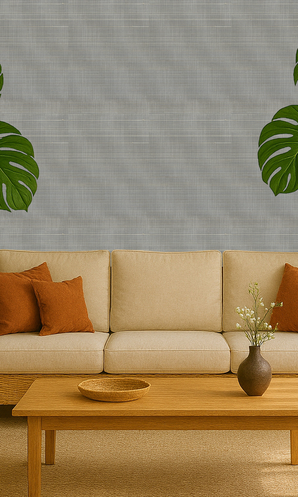Namara Grey Abaca Weave Wallpaper R9856