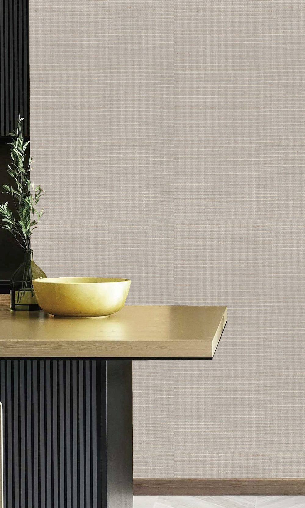 Silver Peony Abaca Weave Wallpaper R9858