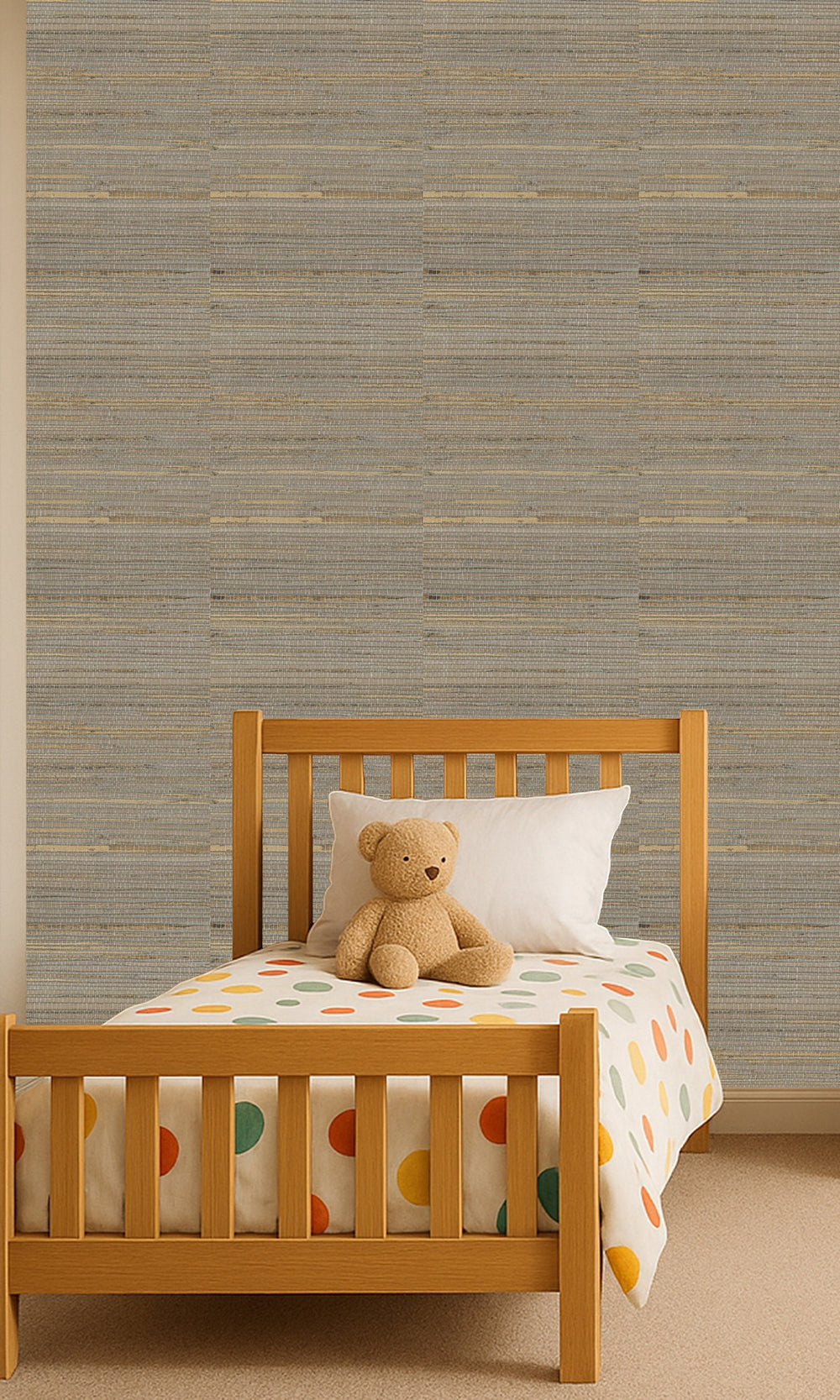 Winter Twig China Hemp Weave Wallpaper R9859