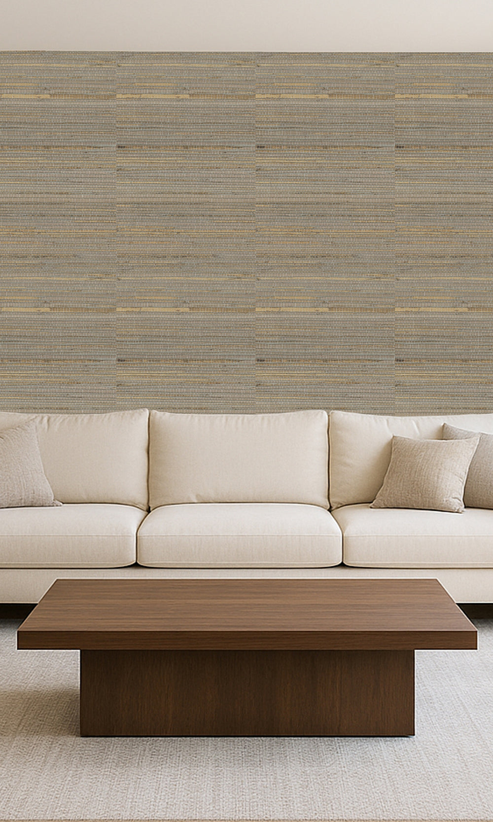 Winter Twig China Hemp Weave Wallpaper R9859