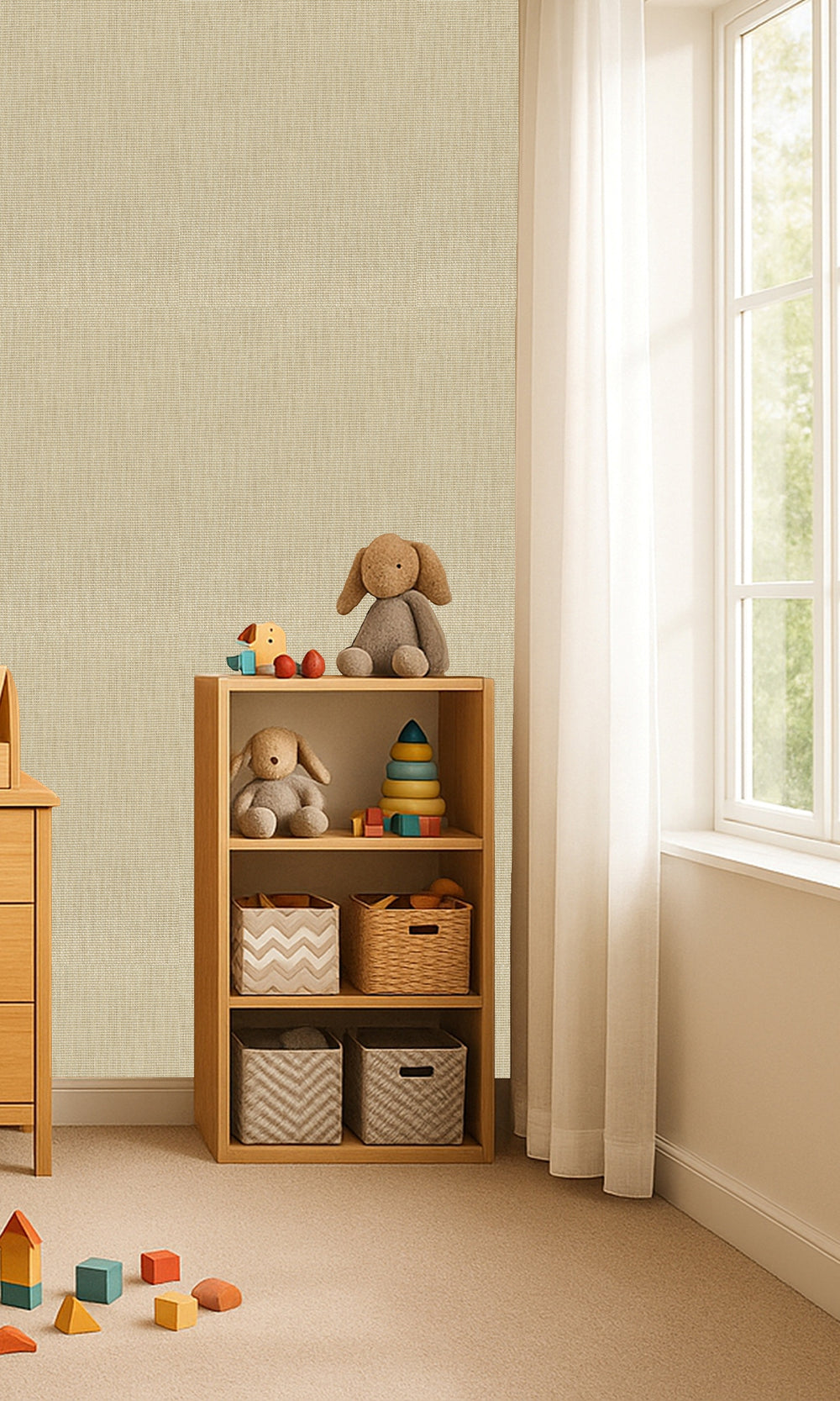 Cracker Khaki Paper Art Wallpaper R9862