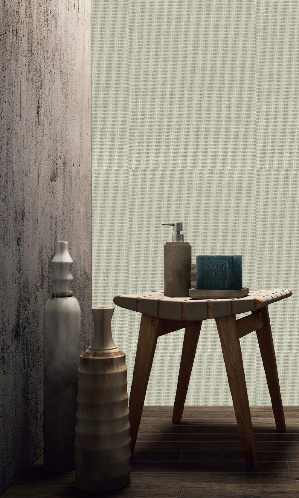 Kamenozoki Grey  Paper Art Wallpaper R9864