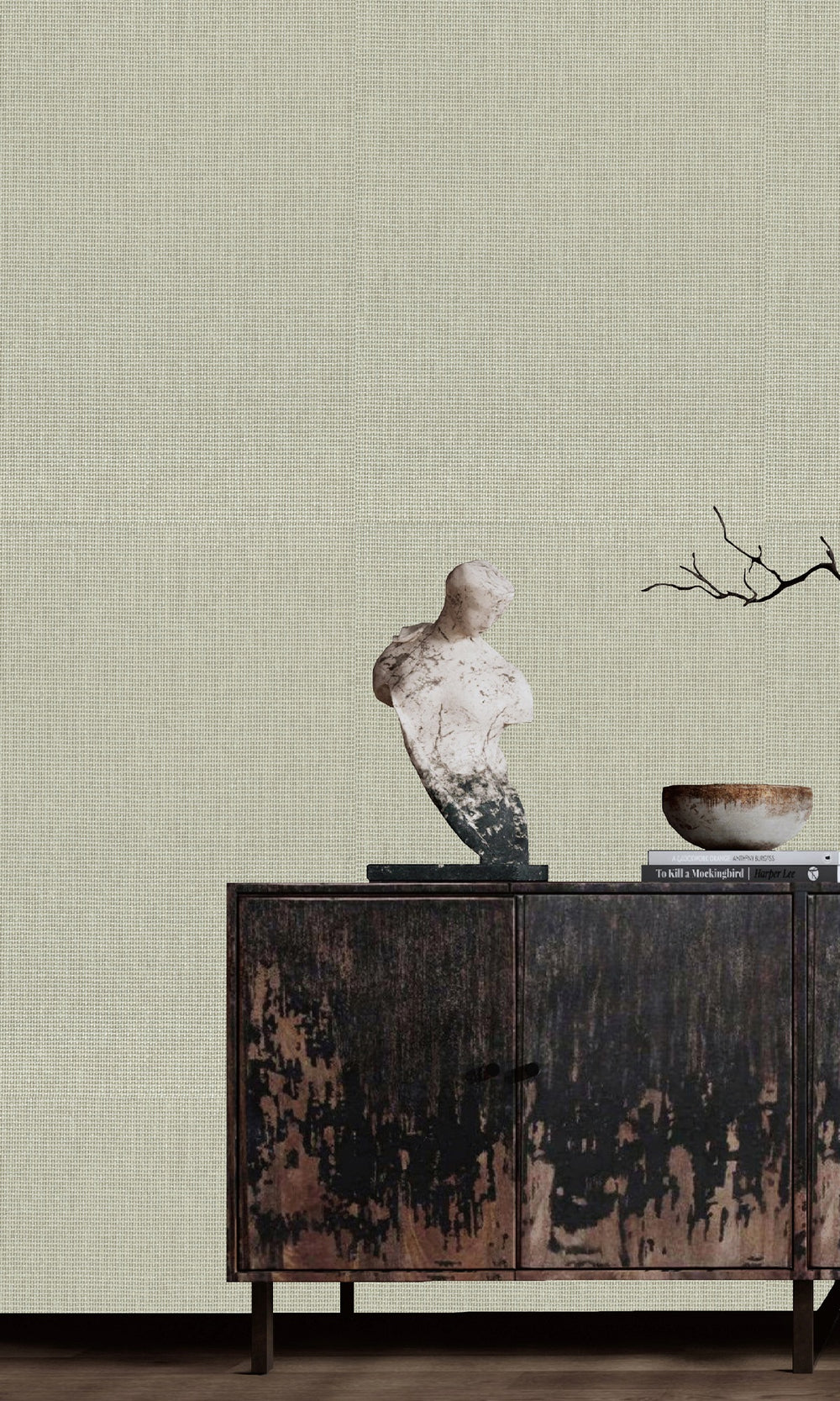 Kamenozoki Grey  Paper Art Wallpaper R9864