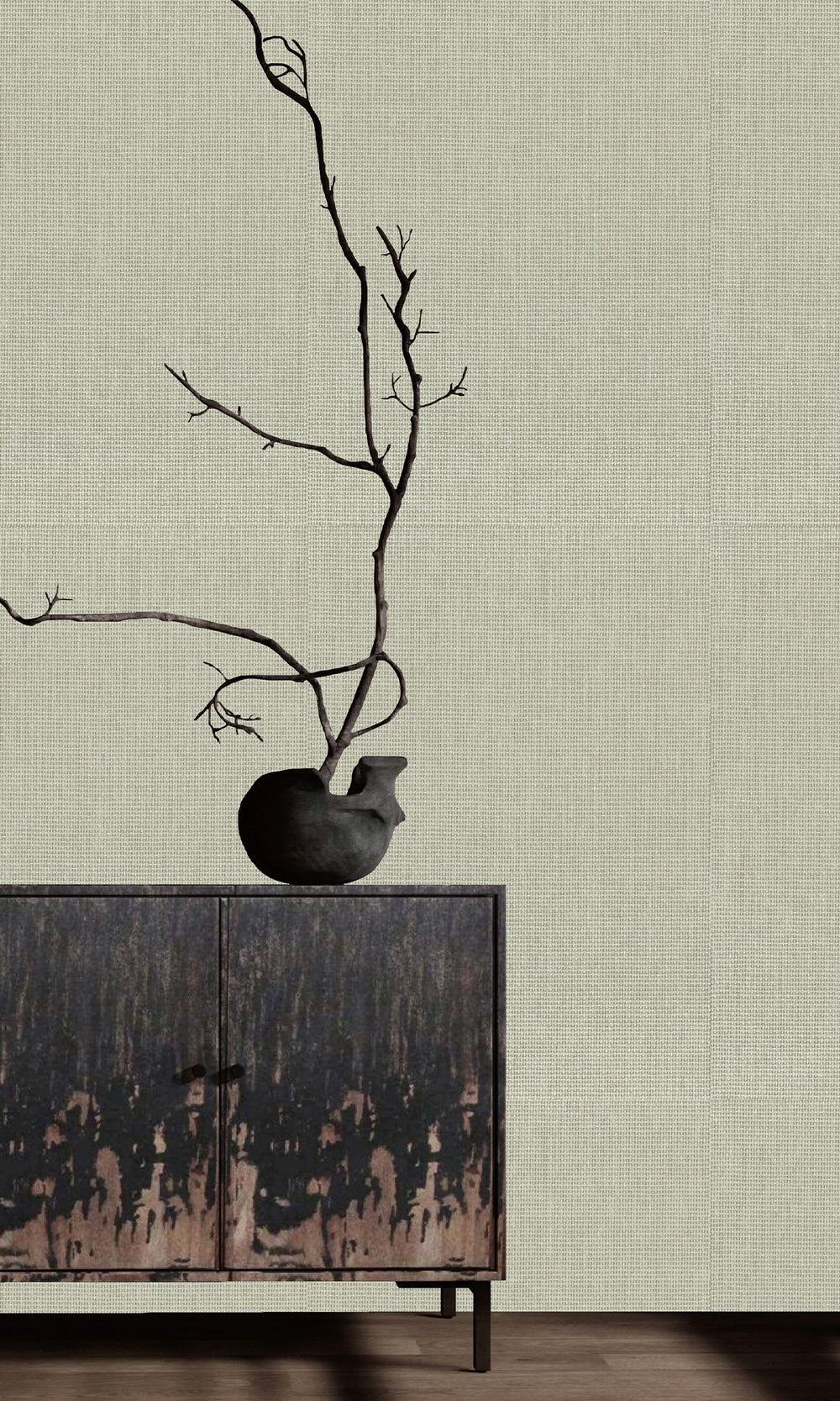 Kamenozoki Grey  Paper Art Wallpaper R9864