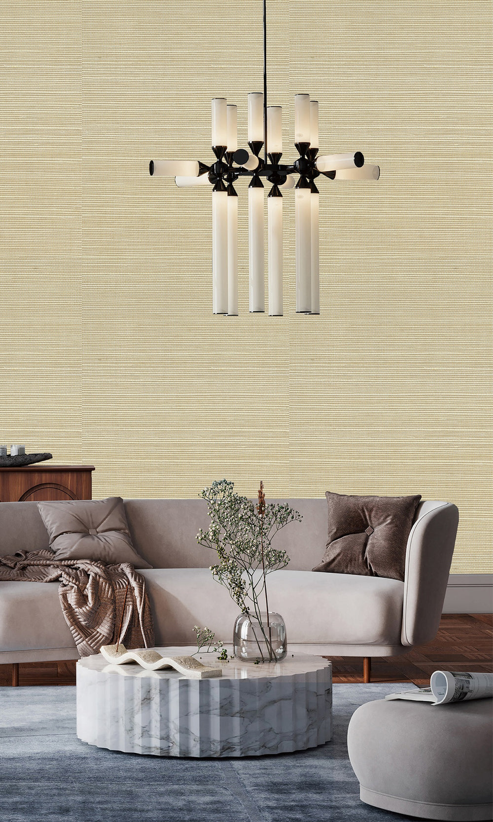 Hemp Rope Sisal Weave Wallpaper R9866