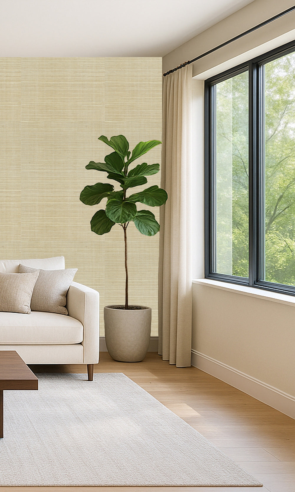 Hemp Rope Sisal Weave Wallpaper R9866