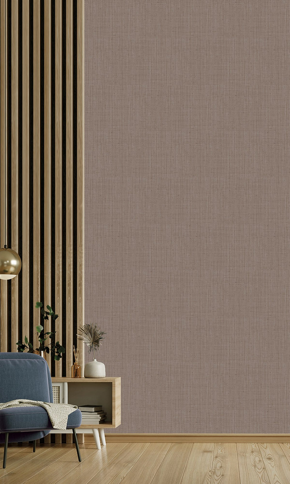 Grey Rose Faux Denim Effect Wallpaper R9871