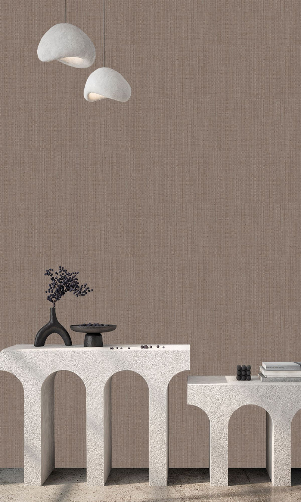 Grey Rose Faux Denim Effect Wallpaper R9871