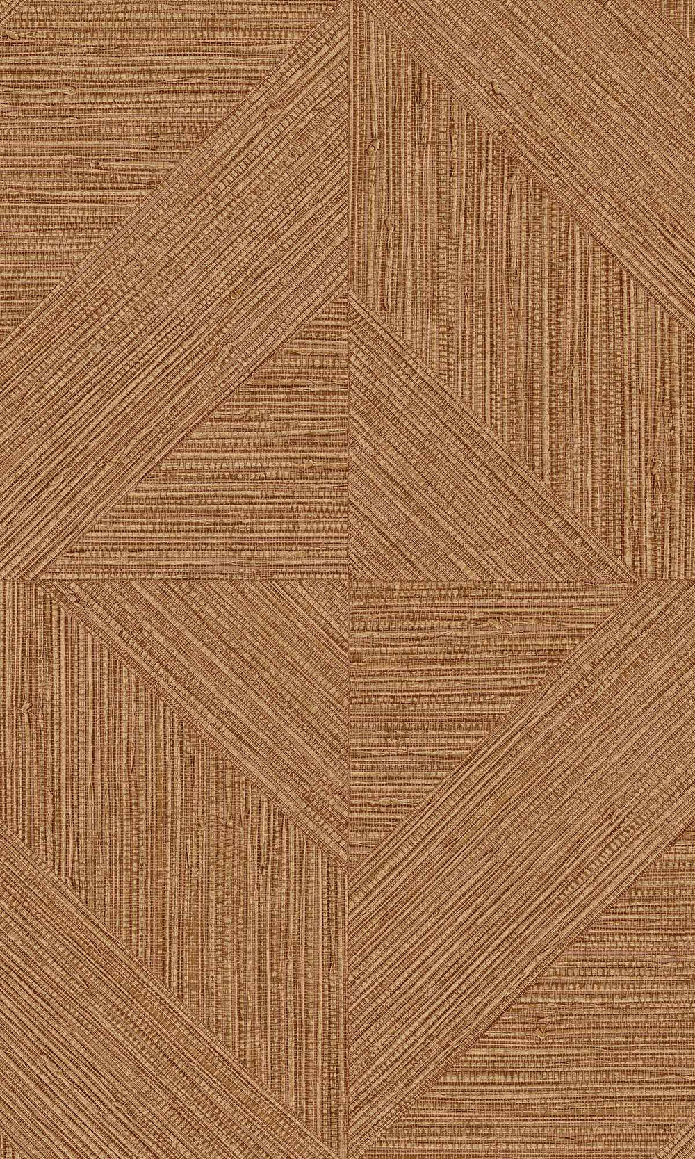 Allegro Brown Tiled Faux Grasscloth Print Wallpaper R9877
