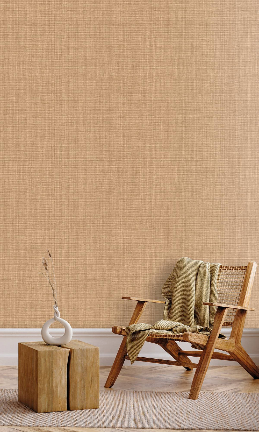 Fenugreek Textile Print Wallpaper R9883