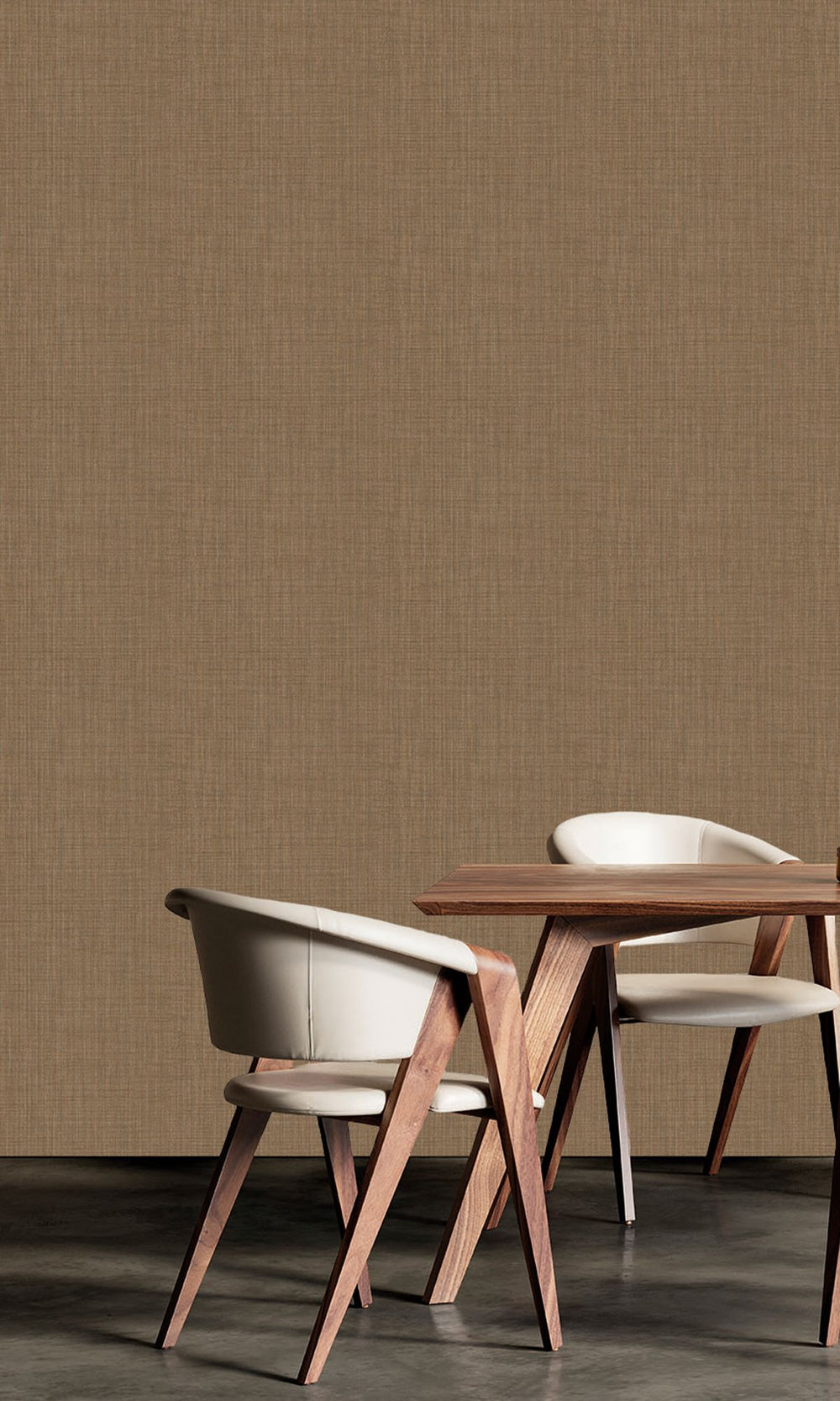 Heavy Ochre Textile Print Wallpaper R9886