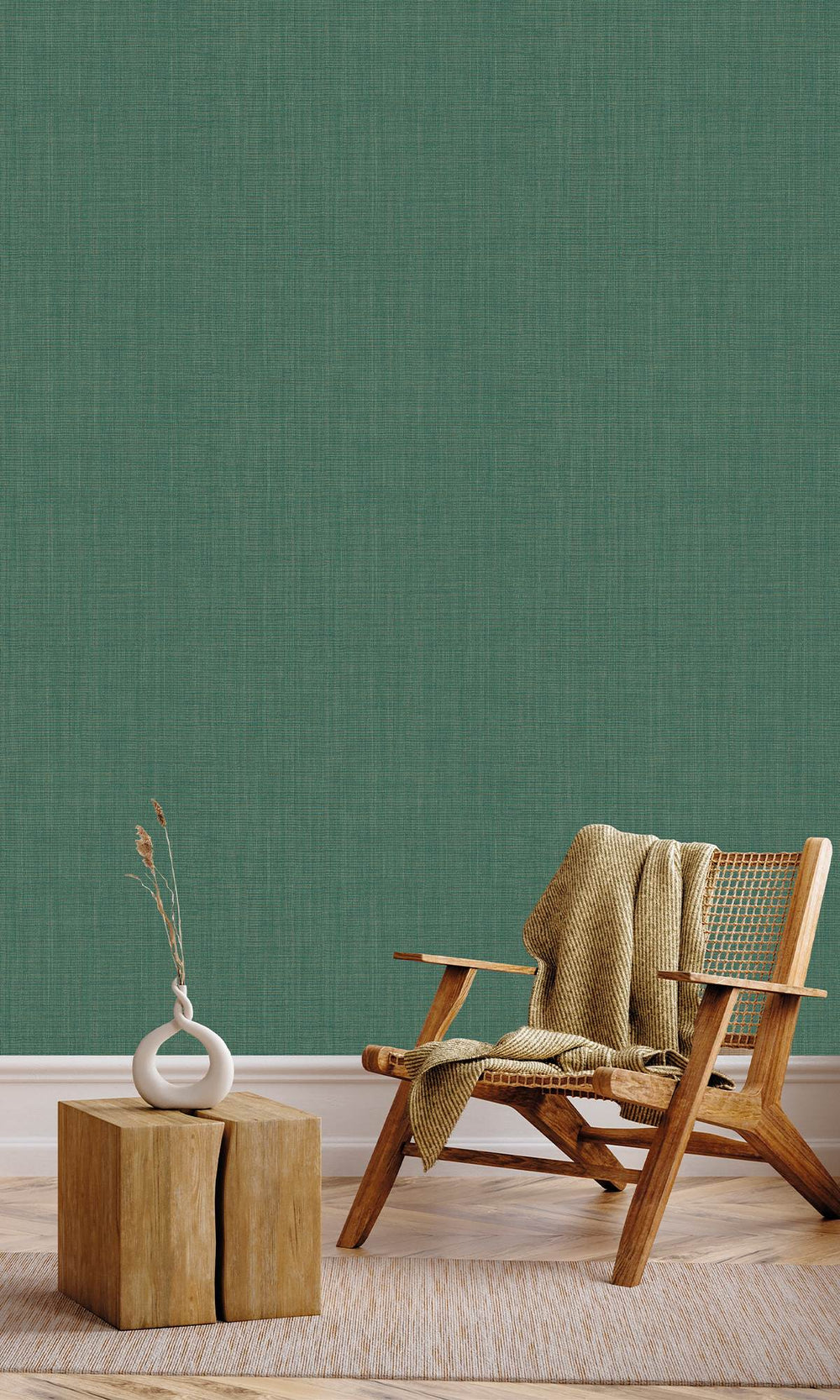 Poker Green Textile Print Wallpaper R9889