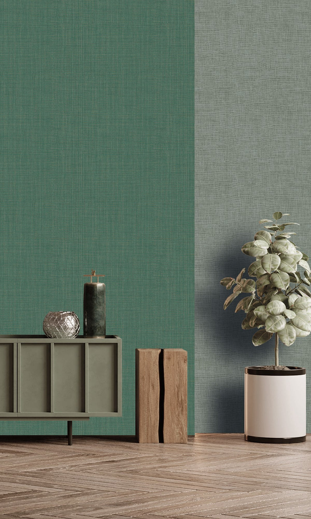 Poker Green Textile Print Wallpaper R9889