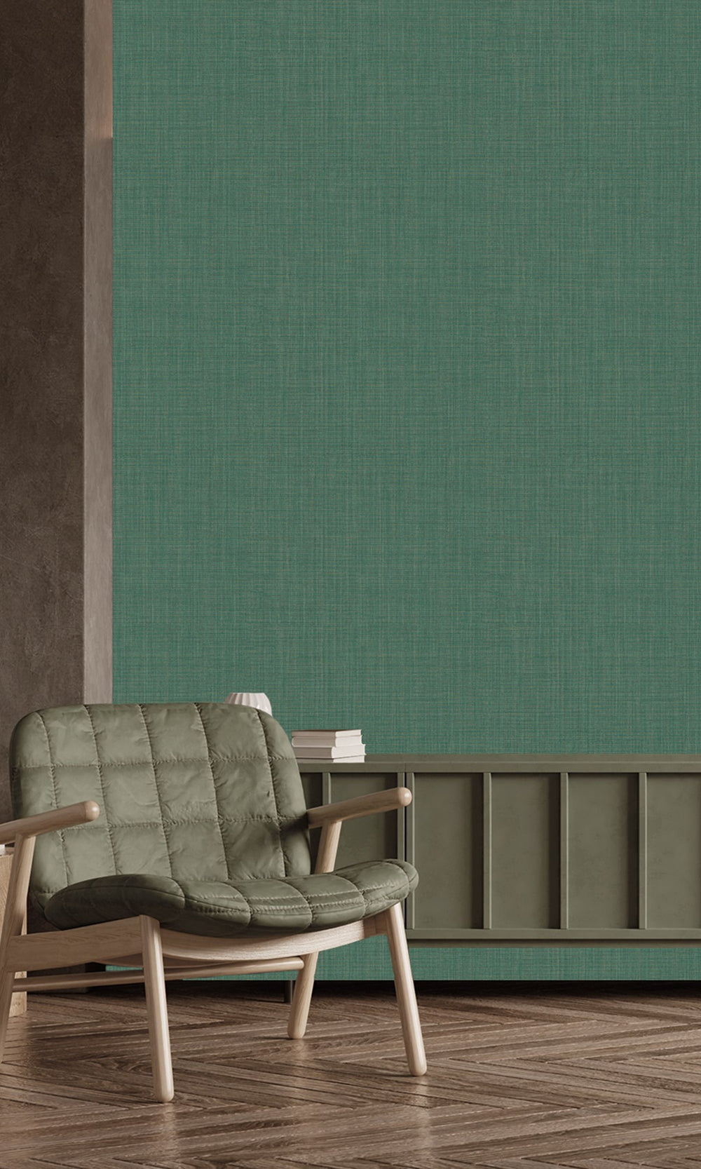 Poker Green Textile Print Wallpaper R9889
