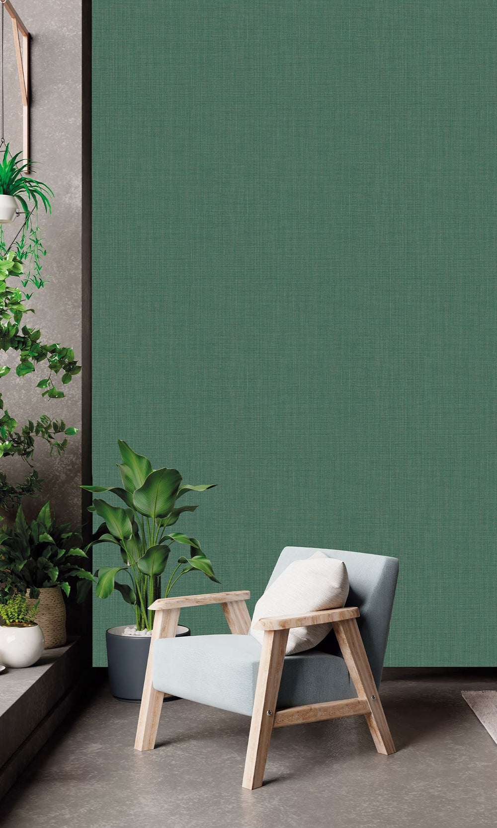 Poker Green Textile Print Wallpaper R9889