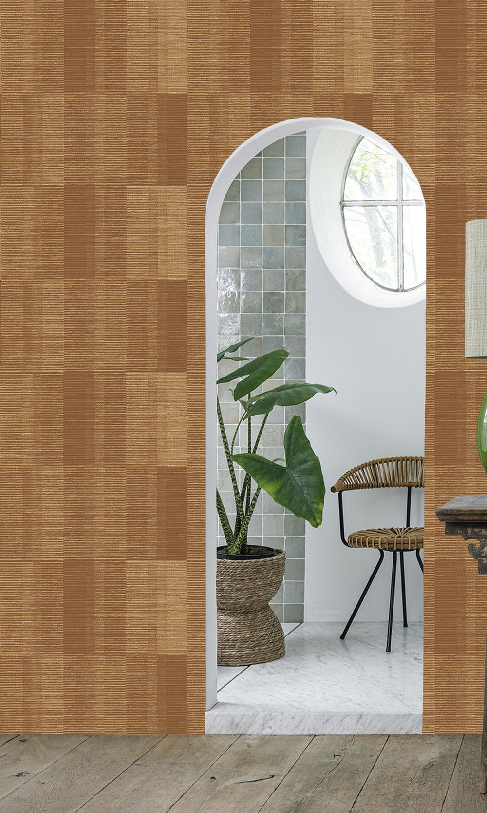 Potters Pot Tartan Print Wallpaper R9892
