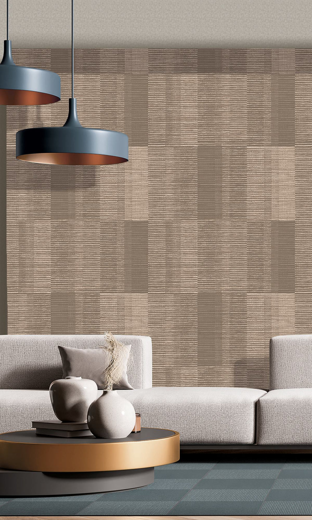 Caribou Tartan Print Wallpaper R9893