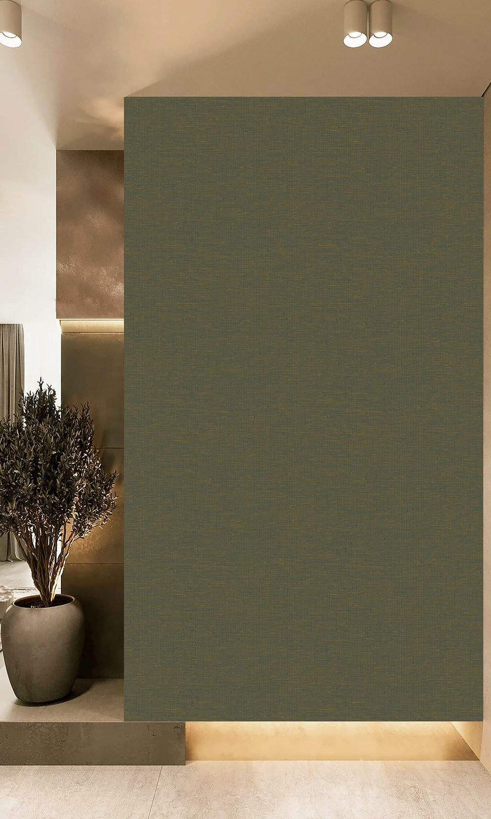 Thyme Faux Grasscloth Effect Wallpaper R9904