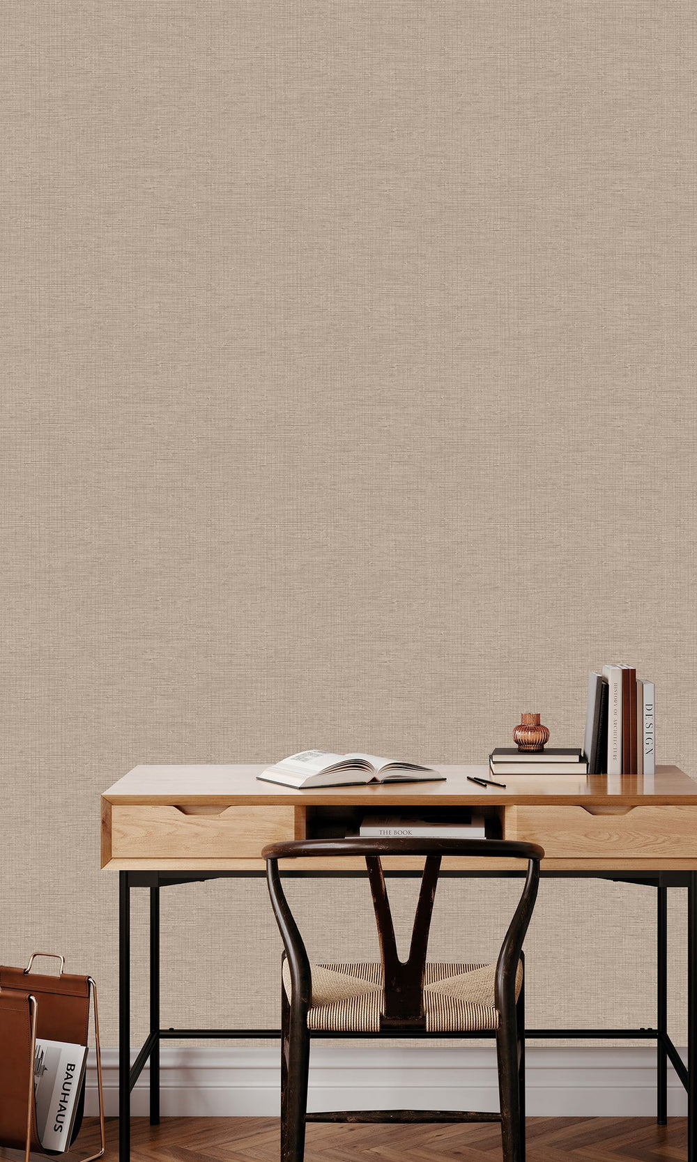 Birchwood Faux Grasscloth Effect Wallpaper R9906