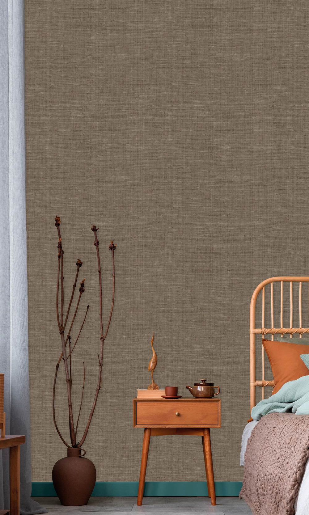 Ceylonese Faux Grasscloth Effect Wallpaper R9907
