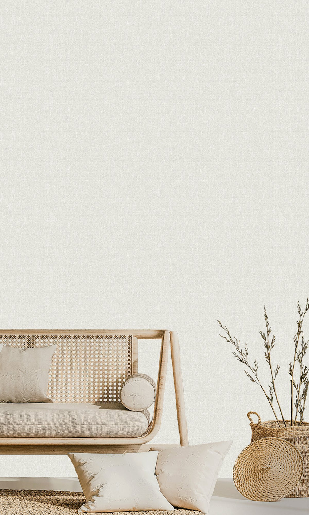 Classic Chalk Scratched Fabric Print Wallpaper R9909