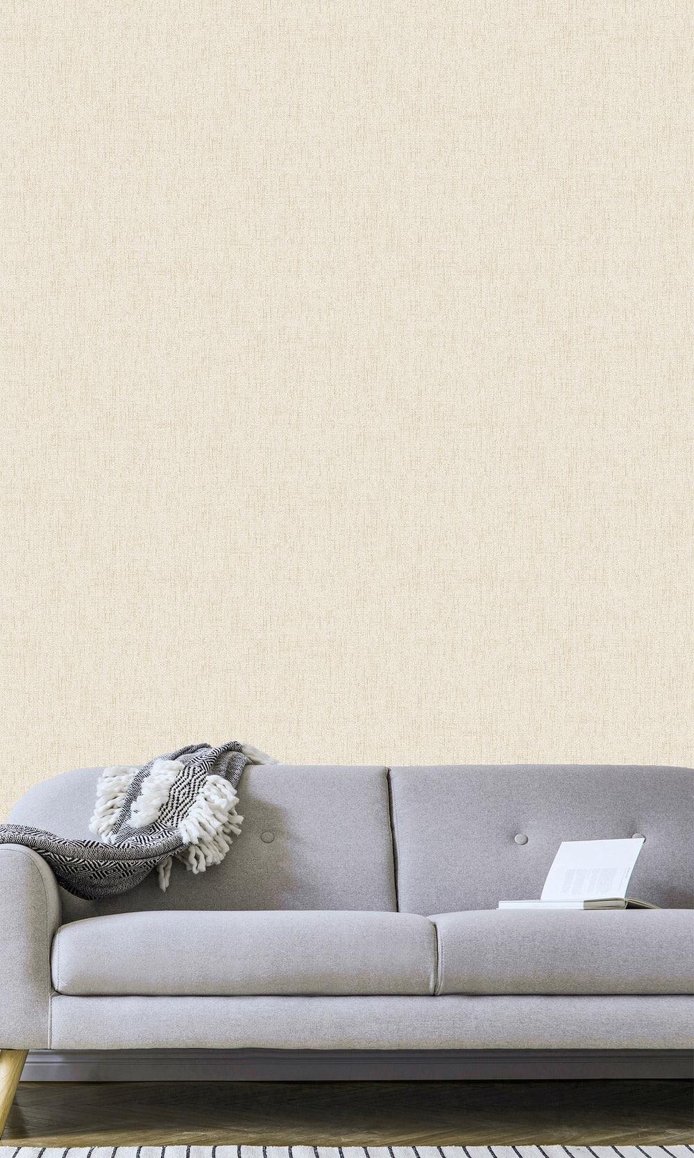 Angora Scratched Fabric Print Wallpaper R9910
