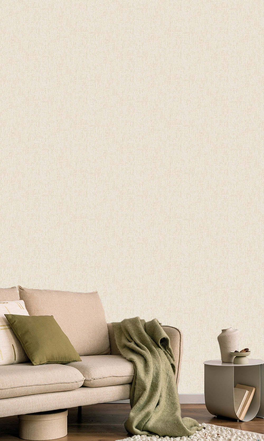 Angora Scratched Fabric Print Wallpaper R9910