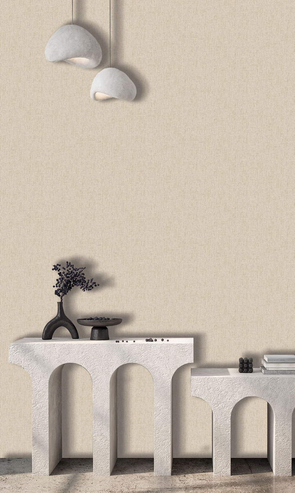 Desert Suede Scratched Fabric Print Wallpaper R9911
